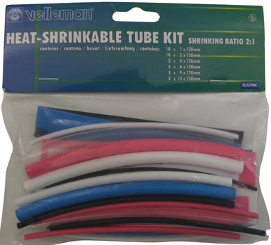 Velleman K/STMC Multicolor 40 Pieces Heat Shrinkable Tube Kit - RSAB Ventures